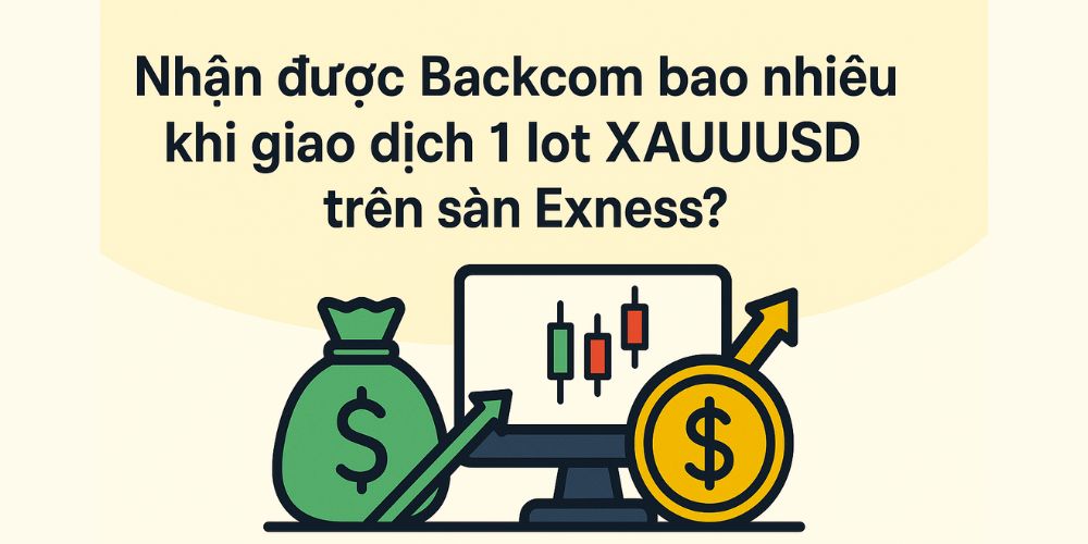 nhận được backcom bao nhiêu khi giao dịch 1 lot xauusd trên sàn exness