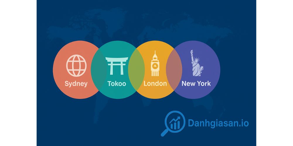 Thời gian các phiên giao dịch trùng nhau