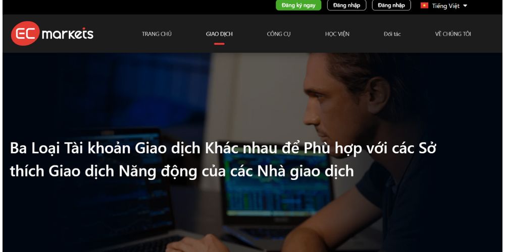 Website sàn EC Markets