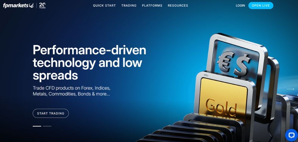 Website sàn FP Markets