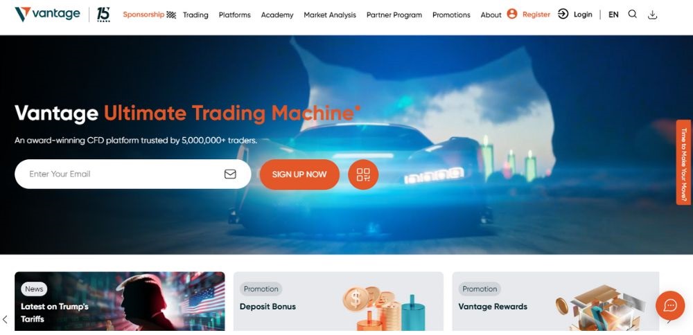 Website sàn Vantage