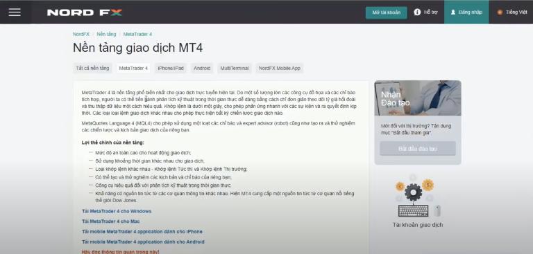 Nền tảng giao dịch